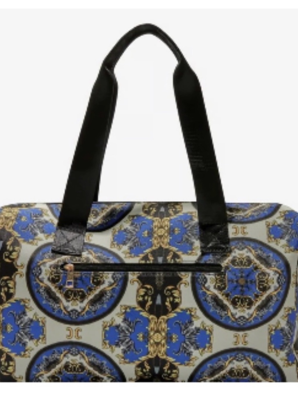 Alice & Olivia Patterned travel Bag in Blue and Black NWOT